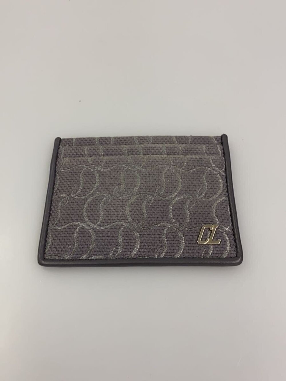 Christian Louboutin Card Case Wallet Gray